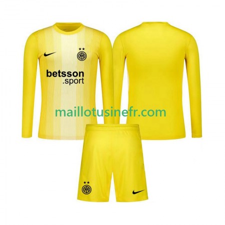 Maillot de Foot Inter Milan Extérieur Gardien 2025-26 Manches Longues - Enfant
